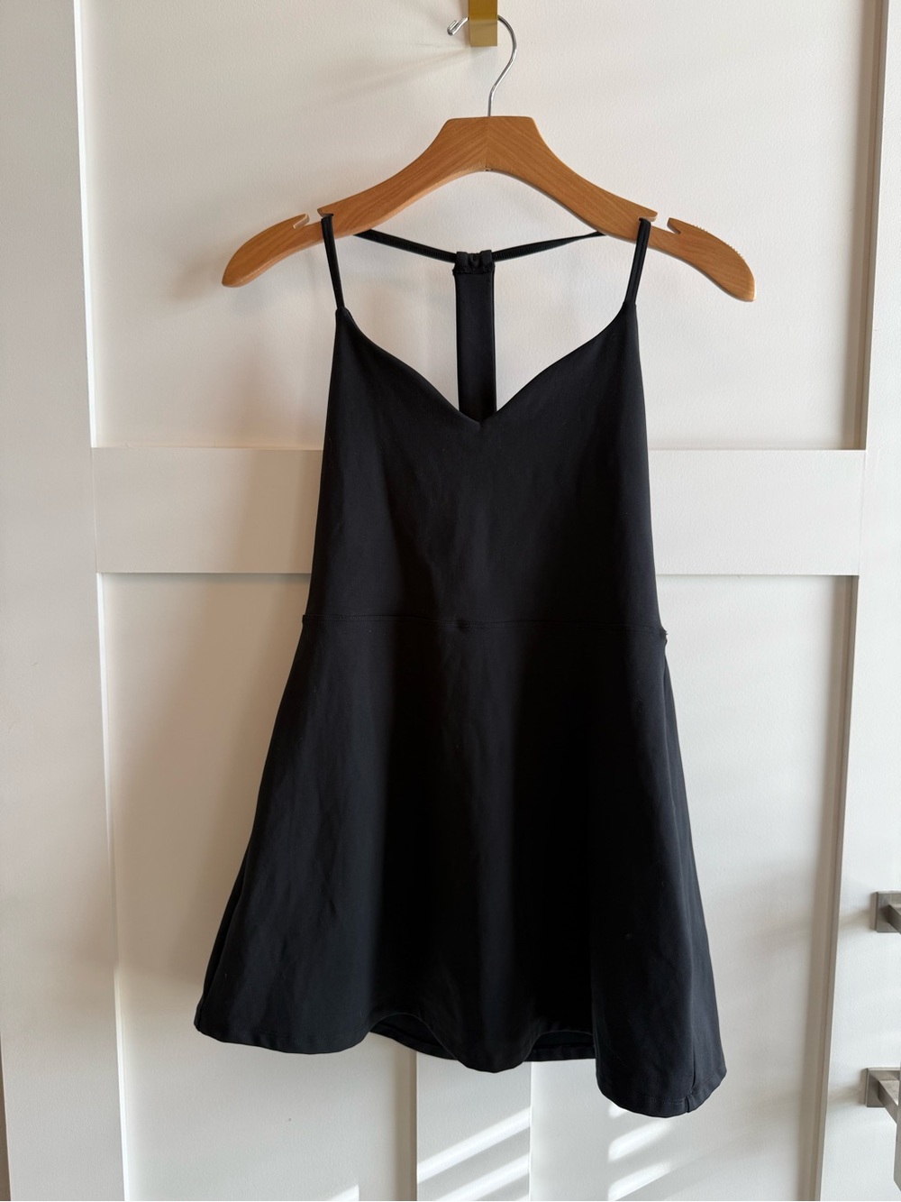 Spiritual Gangster Black V-Neck Spaghetti Strap Mini Dress